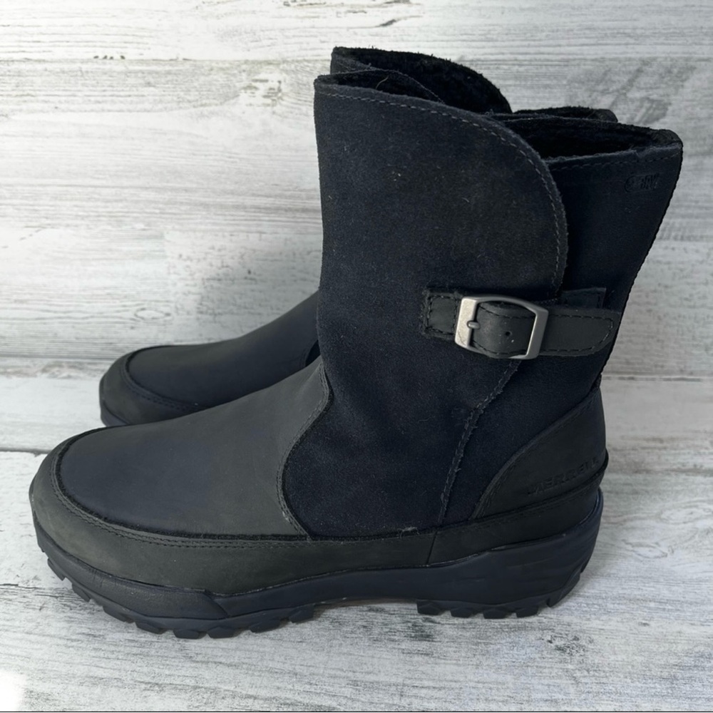 MERRELL Icepack Guide NEW Waterproof Black Boots 6